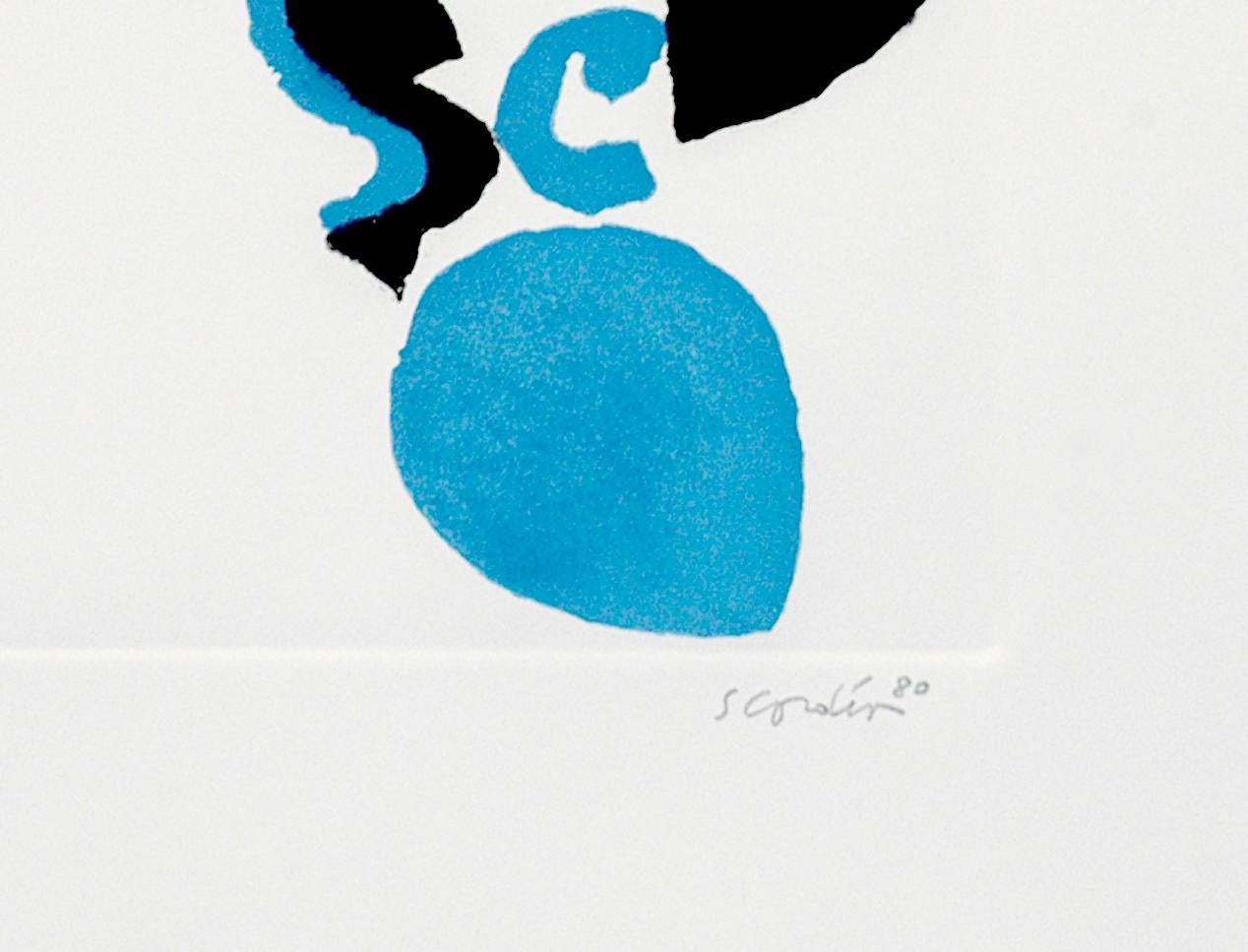 Abstract Composition - Original Etching by Antonio Scordia - 1980 ca. For Sale 1