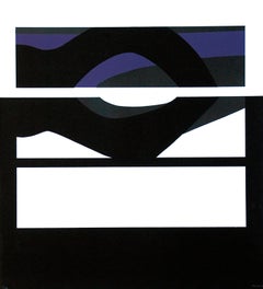 Lithographie „Lithographie Carmen Morales“ – Lithographie in Violett – 1966