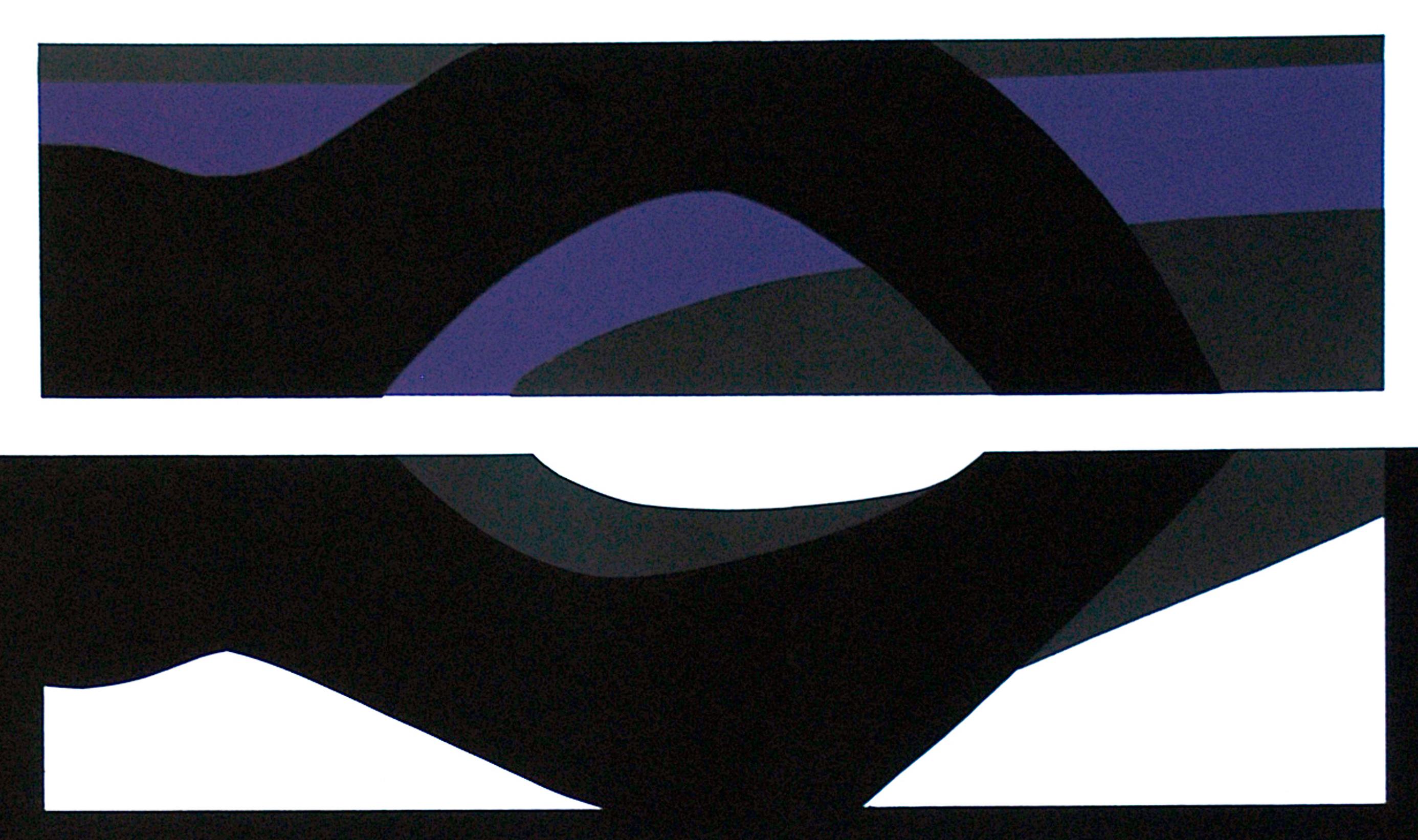 Purple Vision - Lithograph by Carmen Morales - 1966 - Print by Carmen Gloria Morales