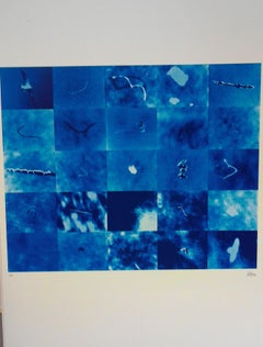 Blau -  Siebdruck von Pino Settanni - 1970 ca.