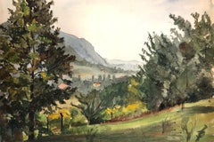 Natural Green Landscape - Jacqueline Barbet - Mixed Media