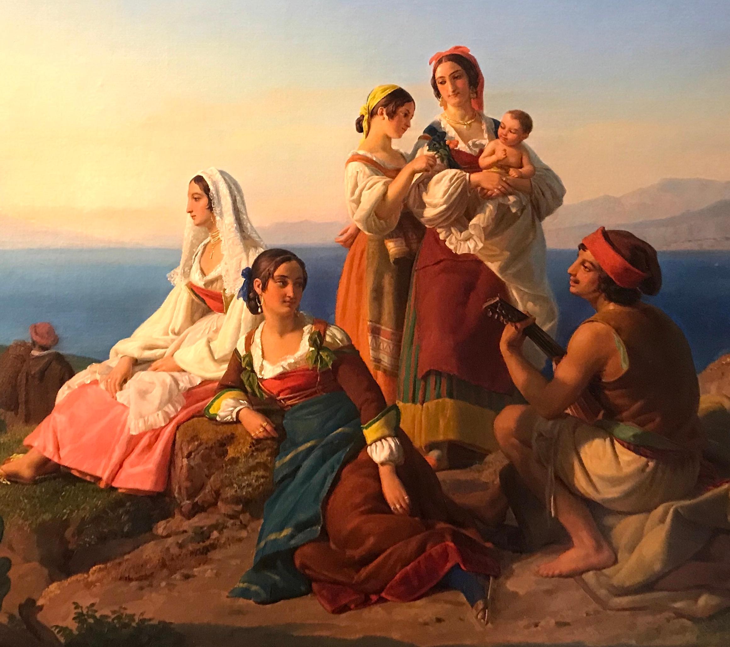 Pastorale Szenerie (Romantik), Painting, von Friedrich Bouterwek