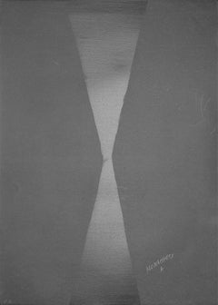 Vintage Black Hourglass - 20th Century - Sante Monachesi - Serigraph - Contemporary