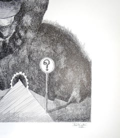 Mountain Man - Original Etching by Paul Conte - 1974