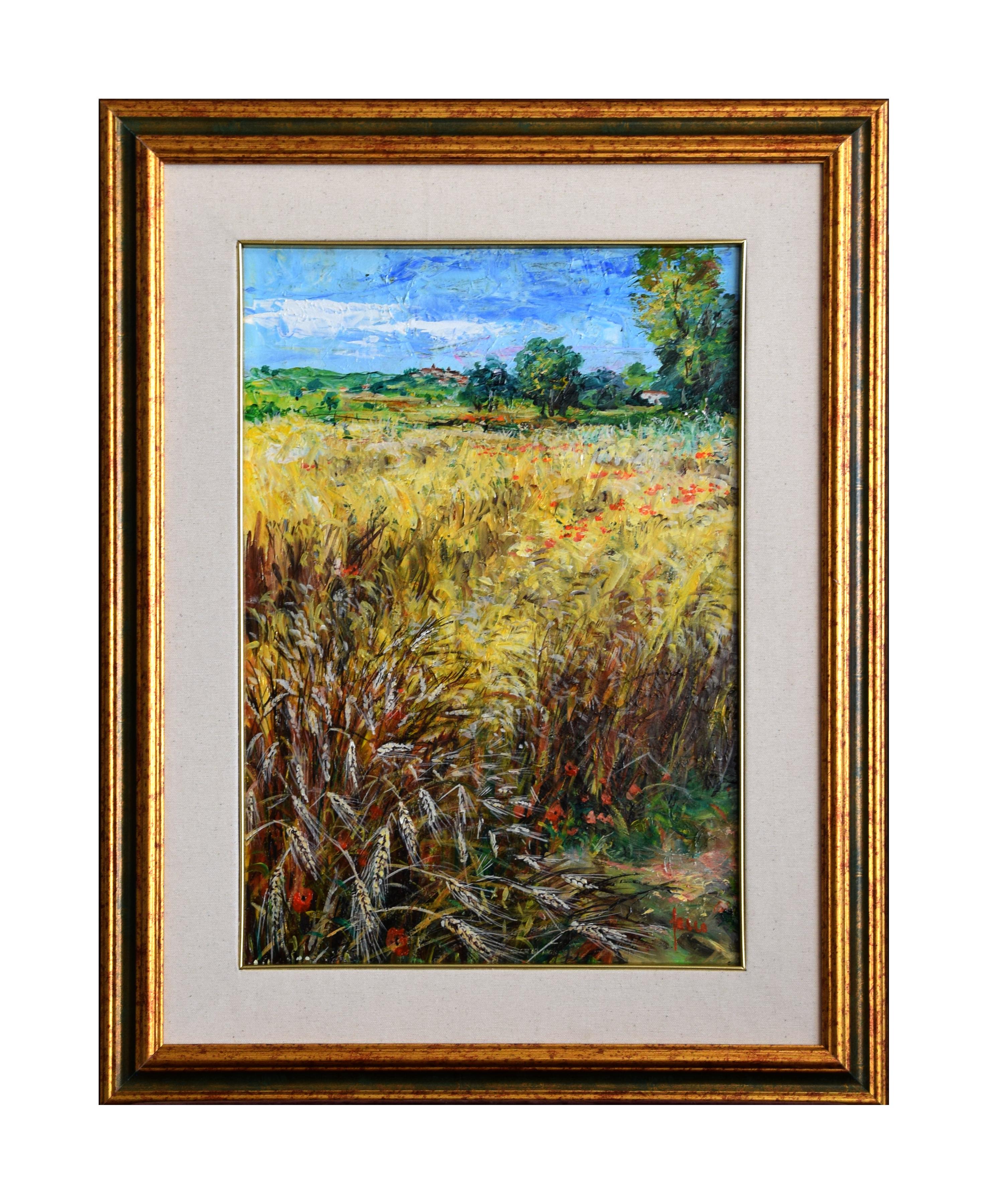 Cornfields - Oil on Canvas by Luciano Sacco 