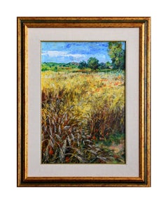 Cornfields - Huile sur toile de Luciano Sacco 