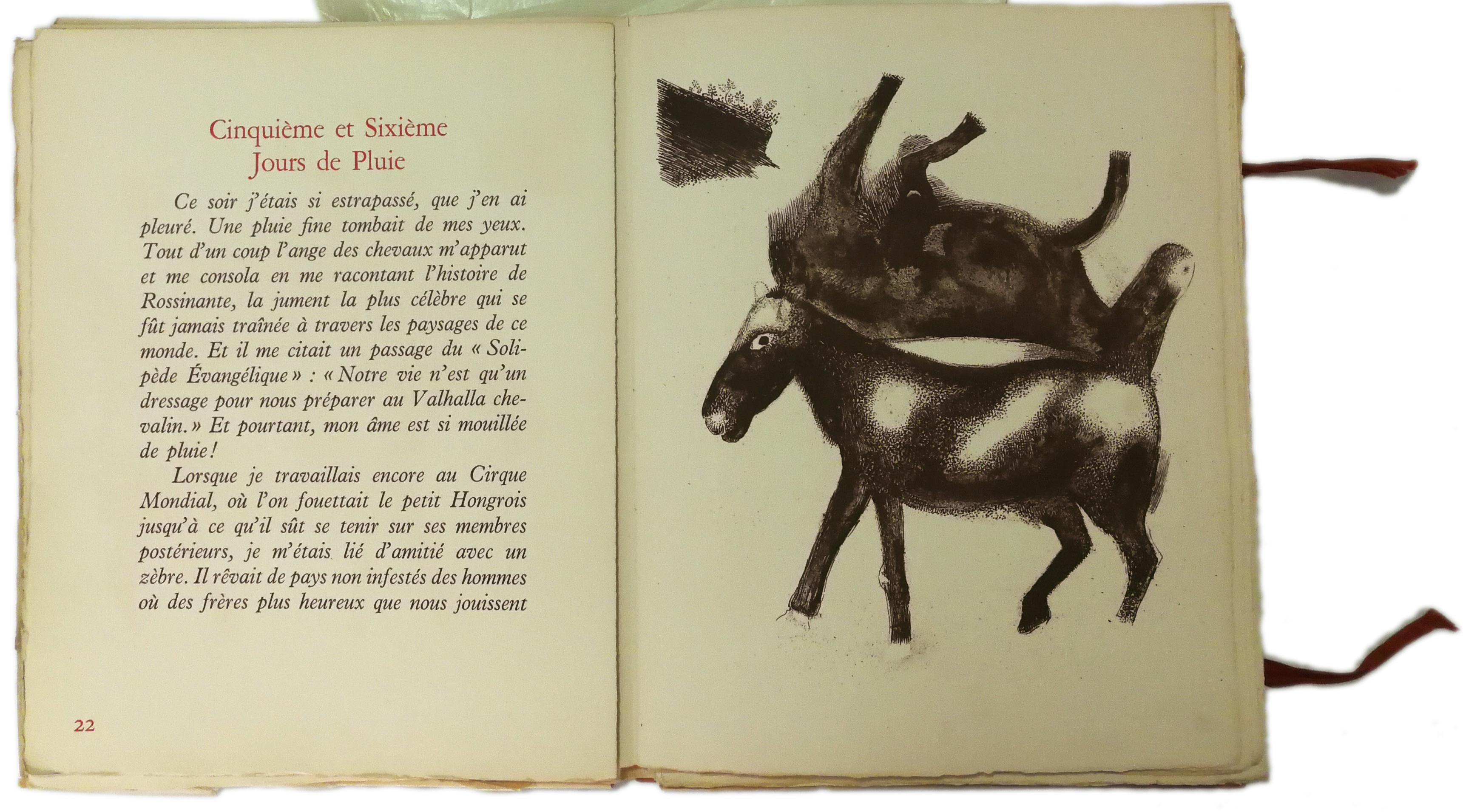 Journal d'un Cheval - Original Artist Book by C. Goll, illustrated by M. Chagall 1