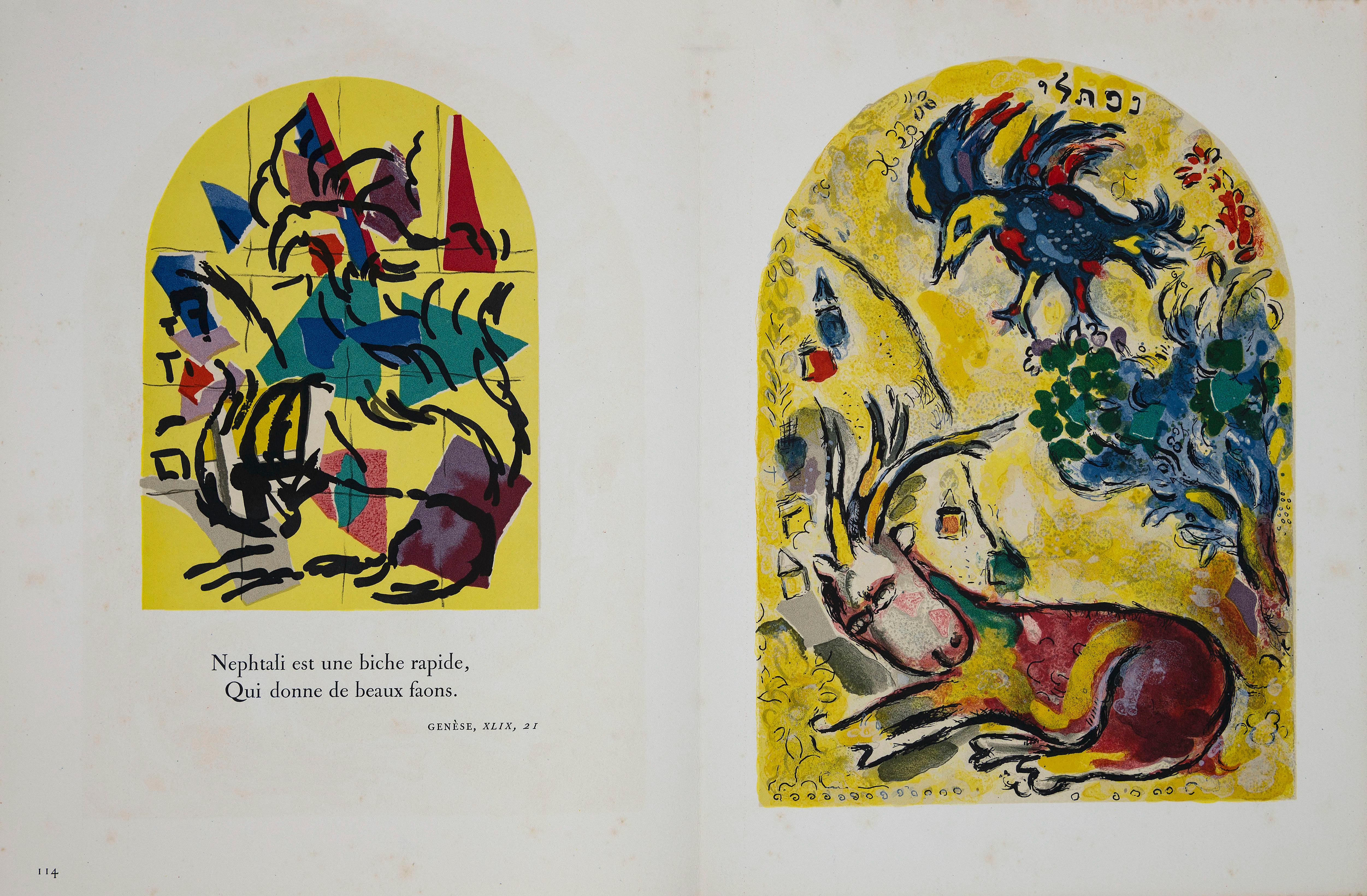 Vitraux pour Jérusalem - Illustrated Book by M. Chagall, 1962 - Print by Marc Chagall