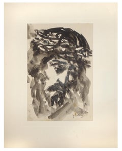 Christ - Original Tempera and Watercolor by J.L. Rey Vila