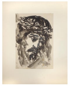 Christ - Original Tempera and Watercolor by J.L. Rey Vila 