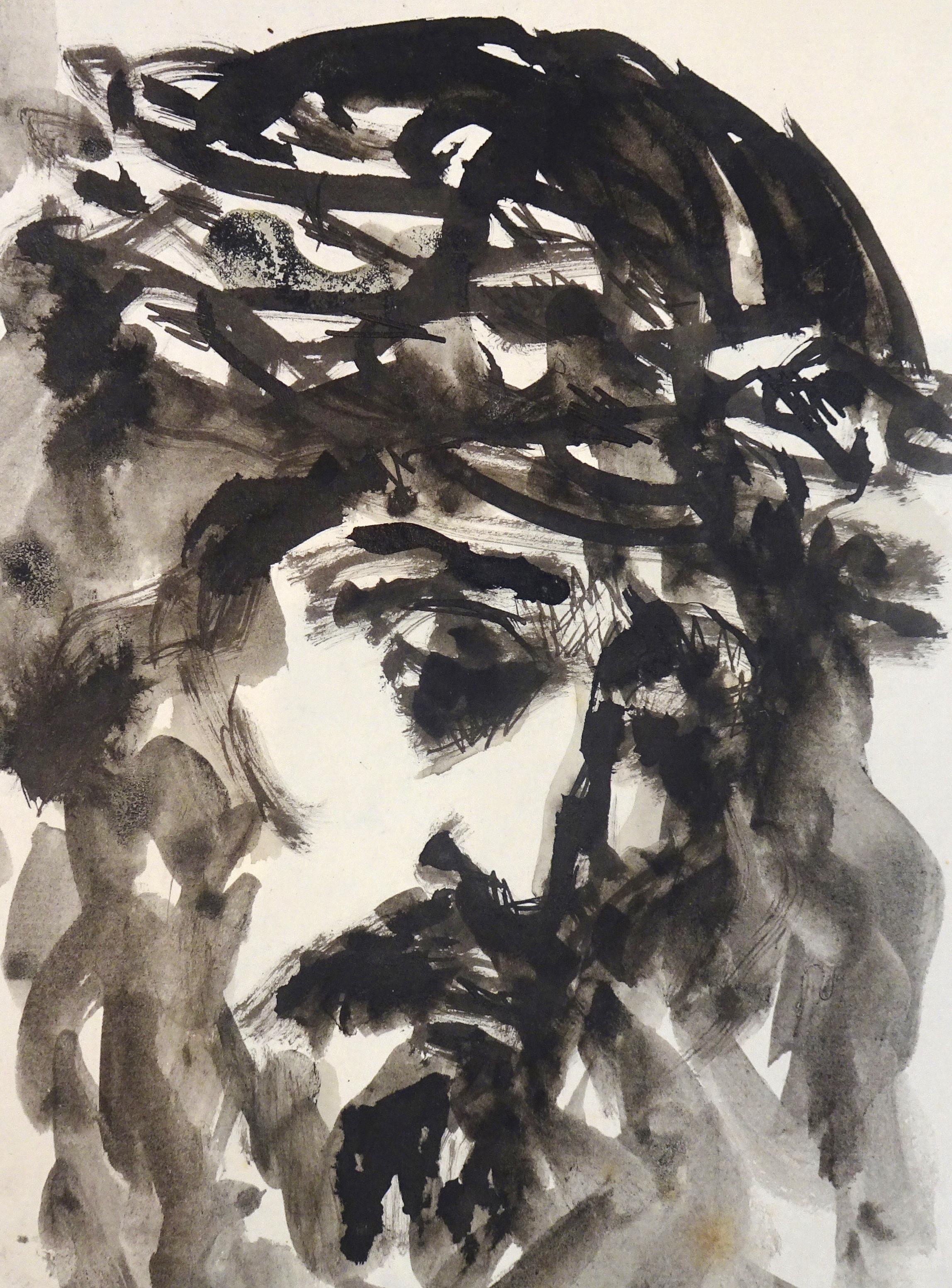 Christ is an original artwork realized by José Luis Rey Vila. Tempera and watercolor on paper.

Hand-signed by the artist on the lower right. Glued on cardboard.

Very good conditions. 

Very beautiful and expressive portrait representing Jesus