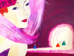 Fashion Woman - Original Tempera on Paper by Léon Bénigni - Early 1900