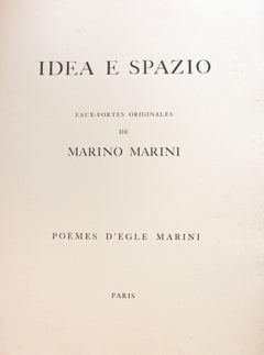 Idea e Spazio - Suite d'eaux-fortes originales de Marino Marini - 1963