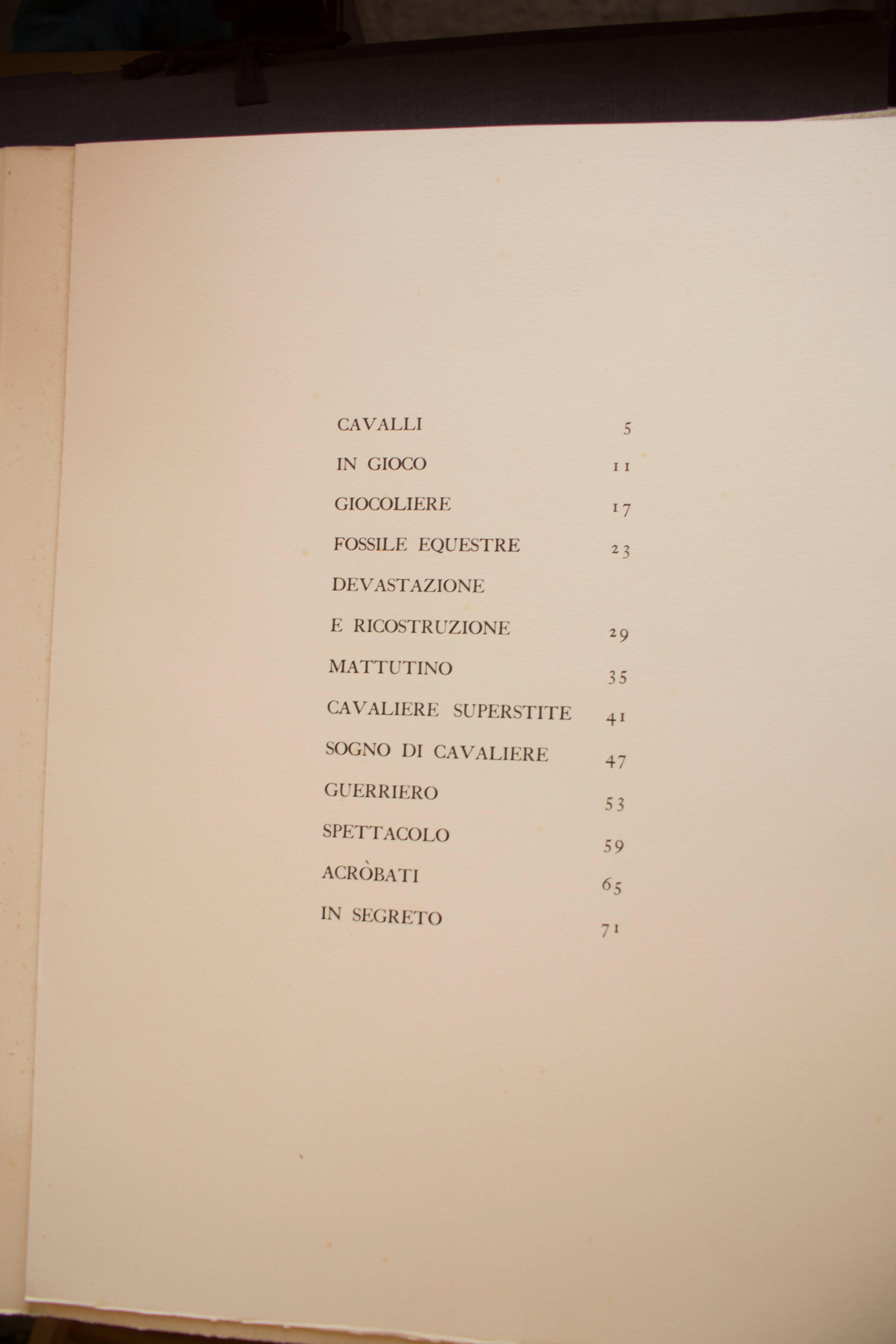 Idea e Spazio - Original Suite of Etchings by Marino Marini - 1963 1