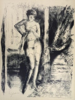 Nude - Original Lithograph by Nicolas Gloutchenko  - 1920s