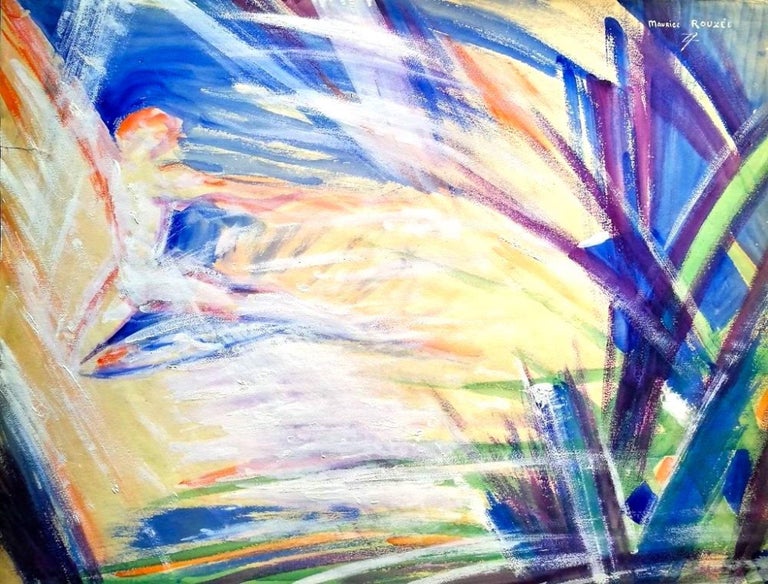 Maurice Rouzée - Liliac Vision - Original Tempera on Paper by Maurice ...