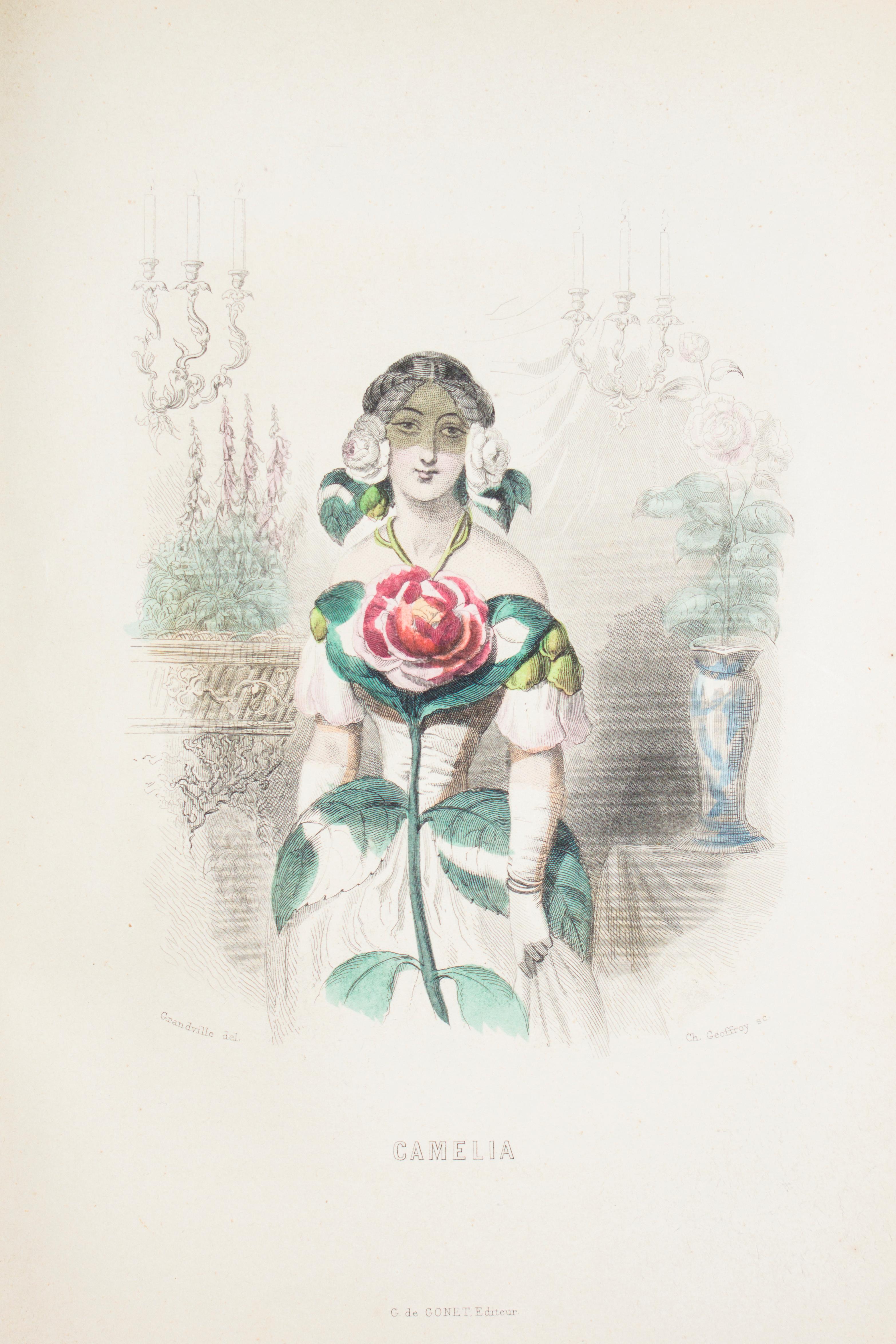 Les Fleurs Animées - Original Edition Illustrated by J.J. Grandville - 1847 8