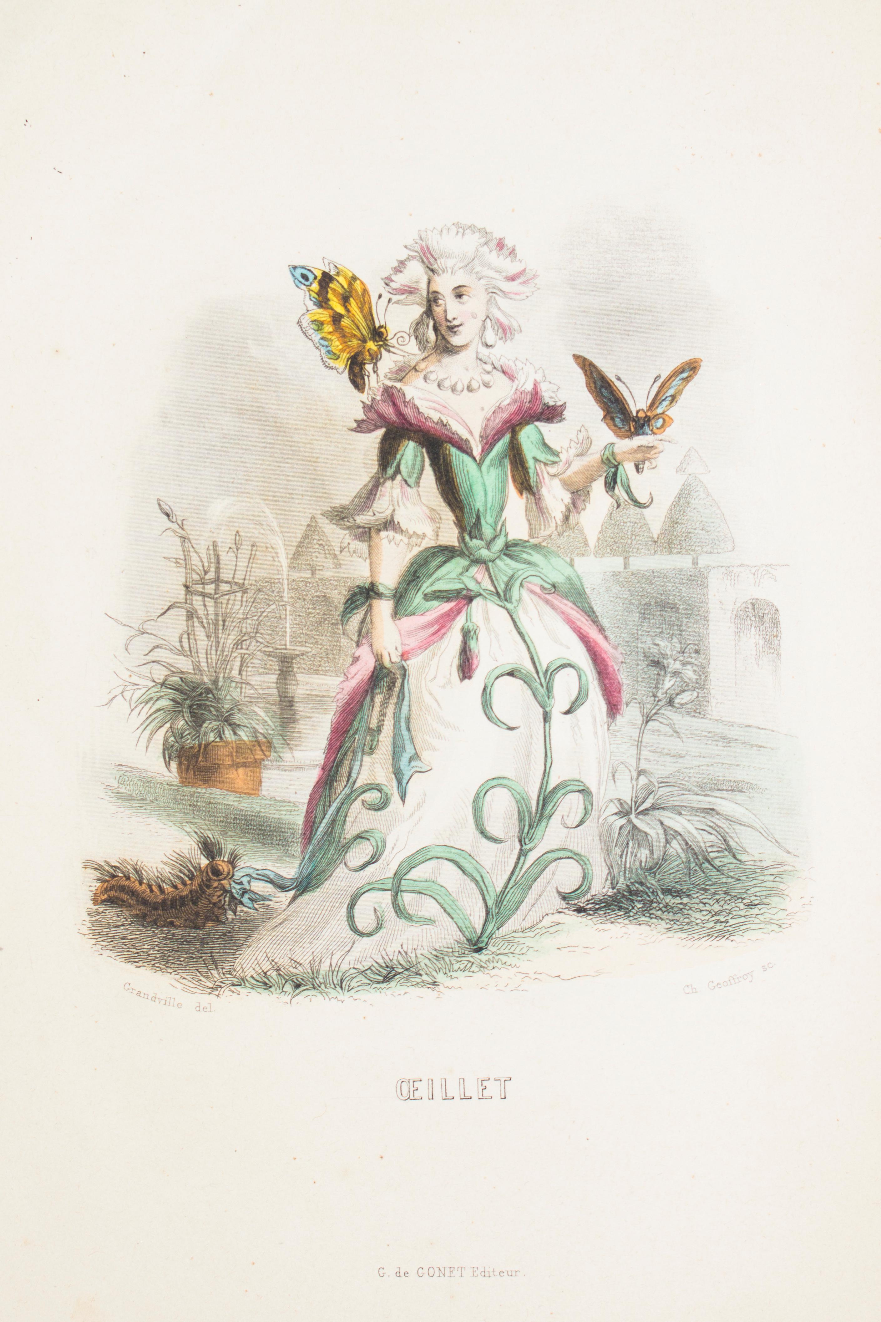 Les Fleurs Animées - Original Edition Illustrated by J.J. Grandville - 1847 12
