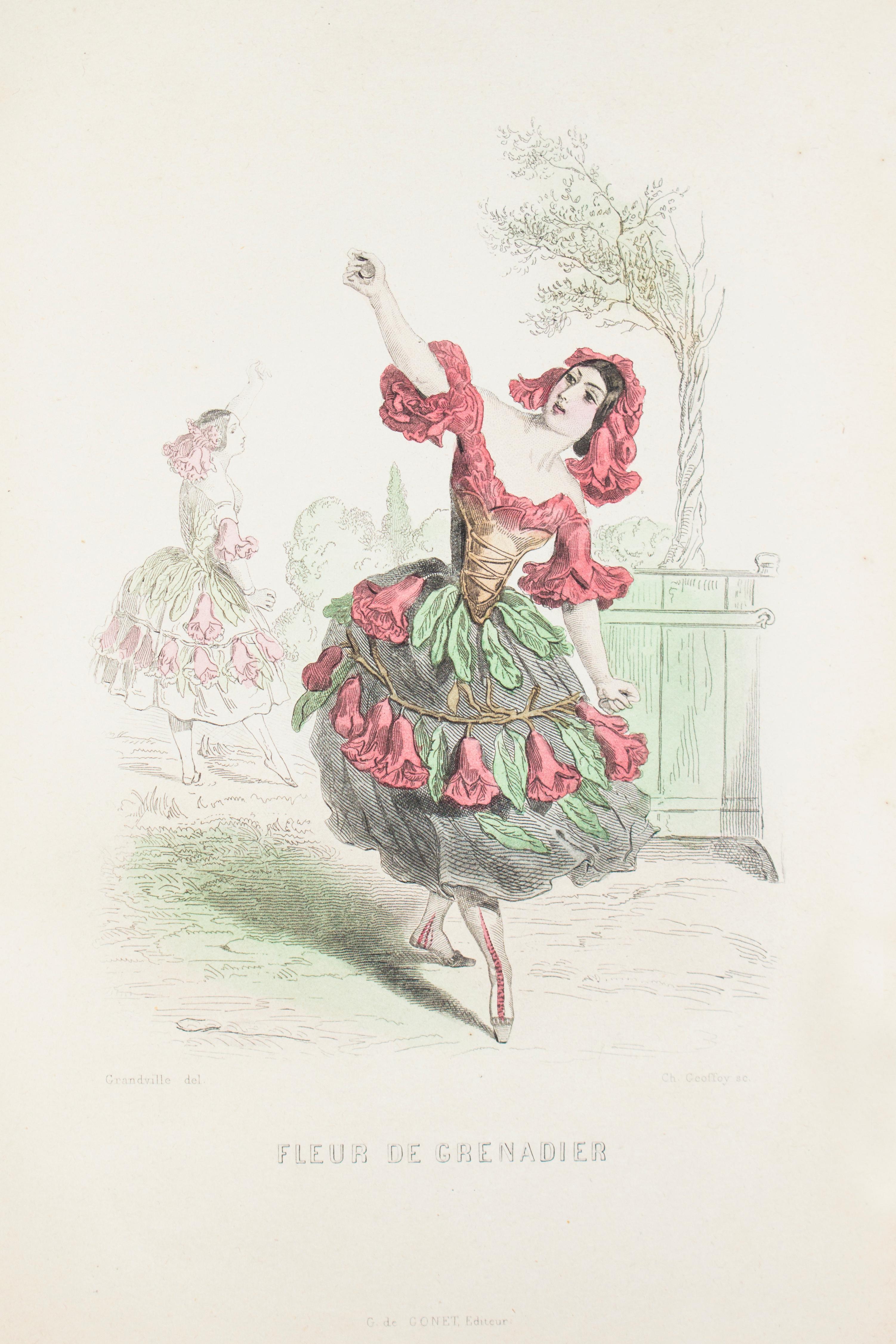 Les Fleurs Animées - Original Edition Illustrated by J.J. Grandville - 1847 15