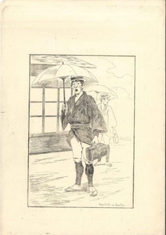 Merchand de Remèdes- Original Etching on Japan Paper by G. F. Bigot - Tokyo 1886