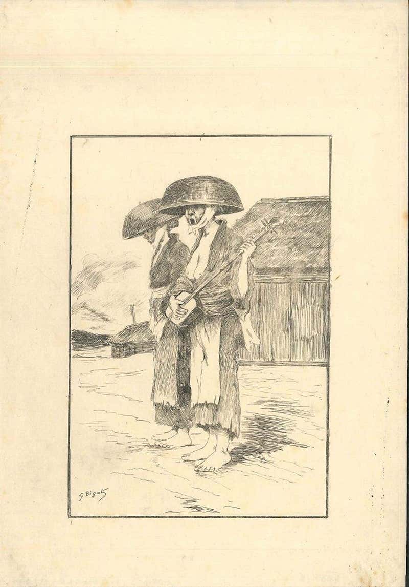 George Ferdinand Bigot - Gendarme - Original Etching on Japan Paper by ...