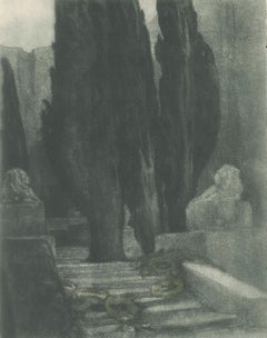 Requiem - Vintage Héliogravure by Franz von Bayros - 1921 ca.