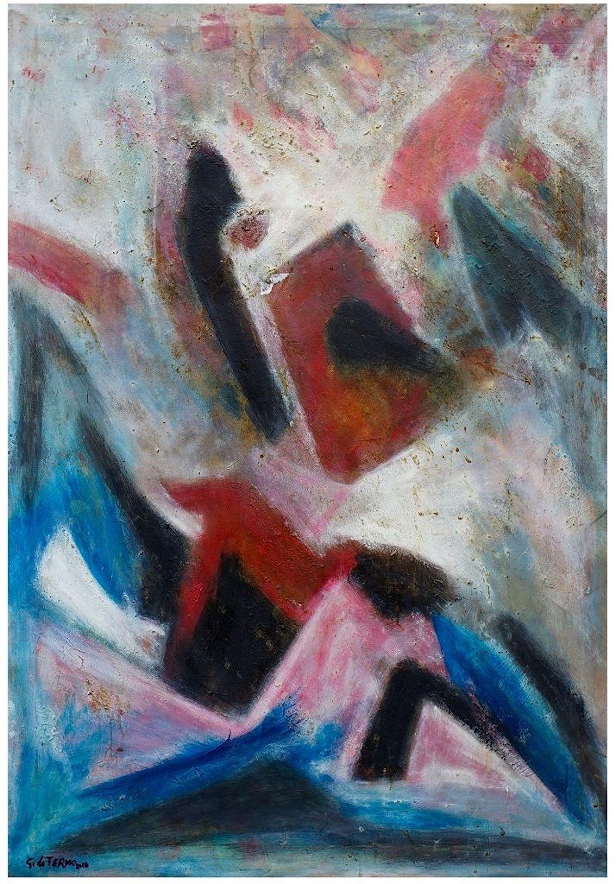 Giorgio Lo Fermo Abstract Painting - Homage to Afro Basaldella - Oil Painting 2005