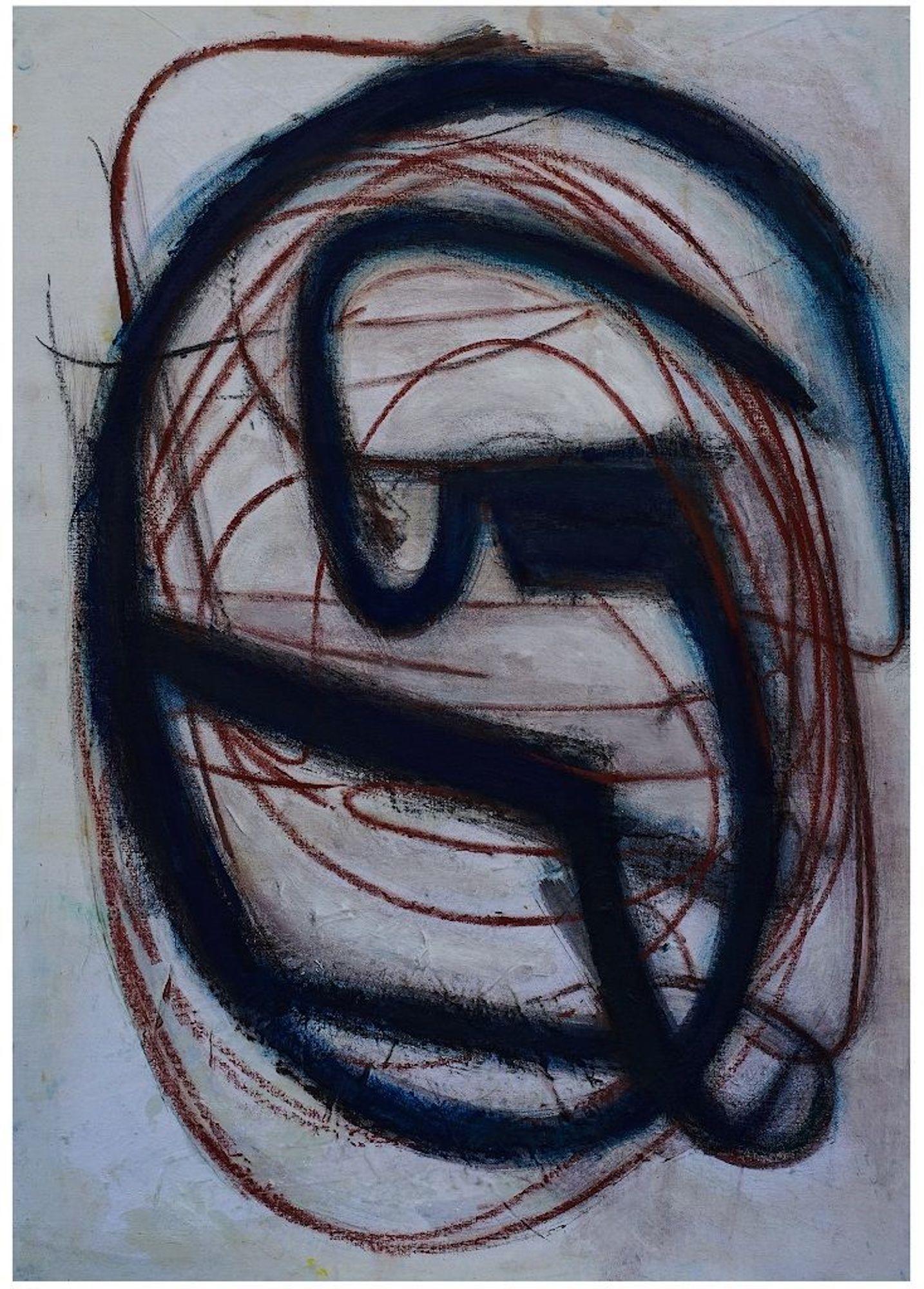 Giorgio Lo Fermo Abstract Painting – Ohne Titel – Abstrakter Expressionismus – Ölgemälde 2017
