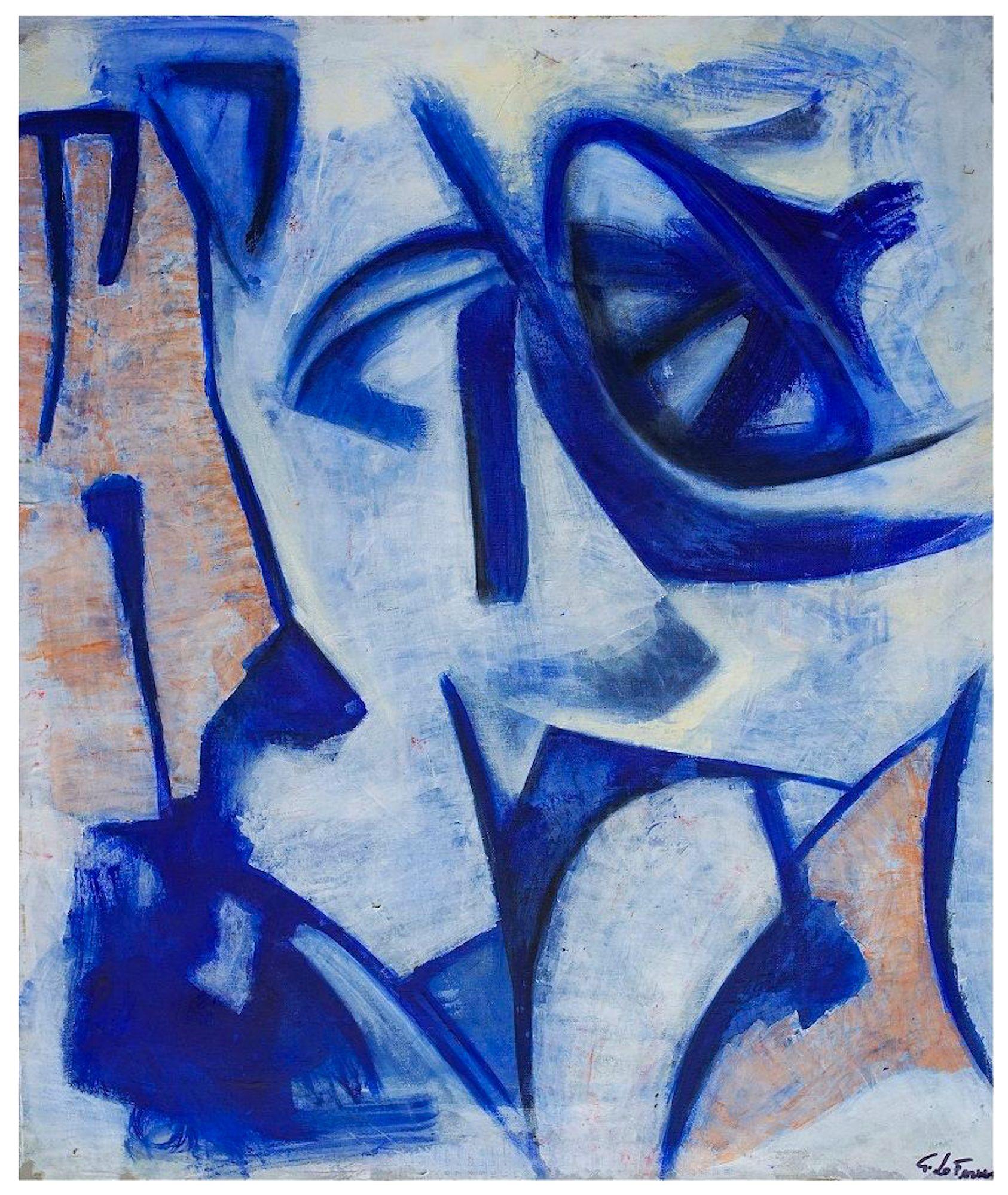 Giorgio Lo Fermo Abstract Painting - Untitled - Post Cubism - Oil Painting 2015