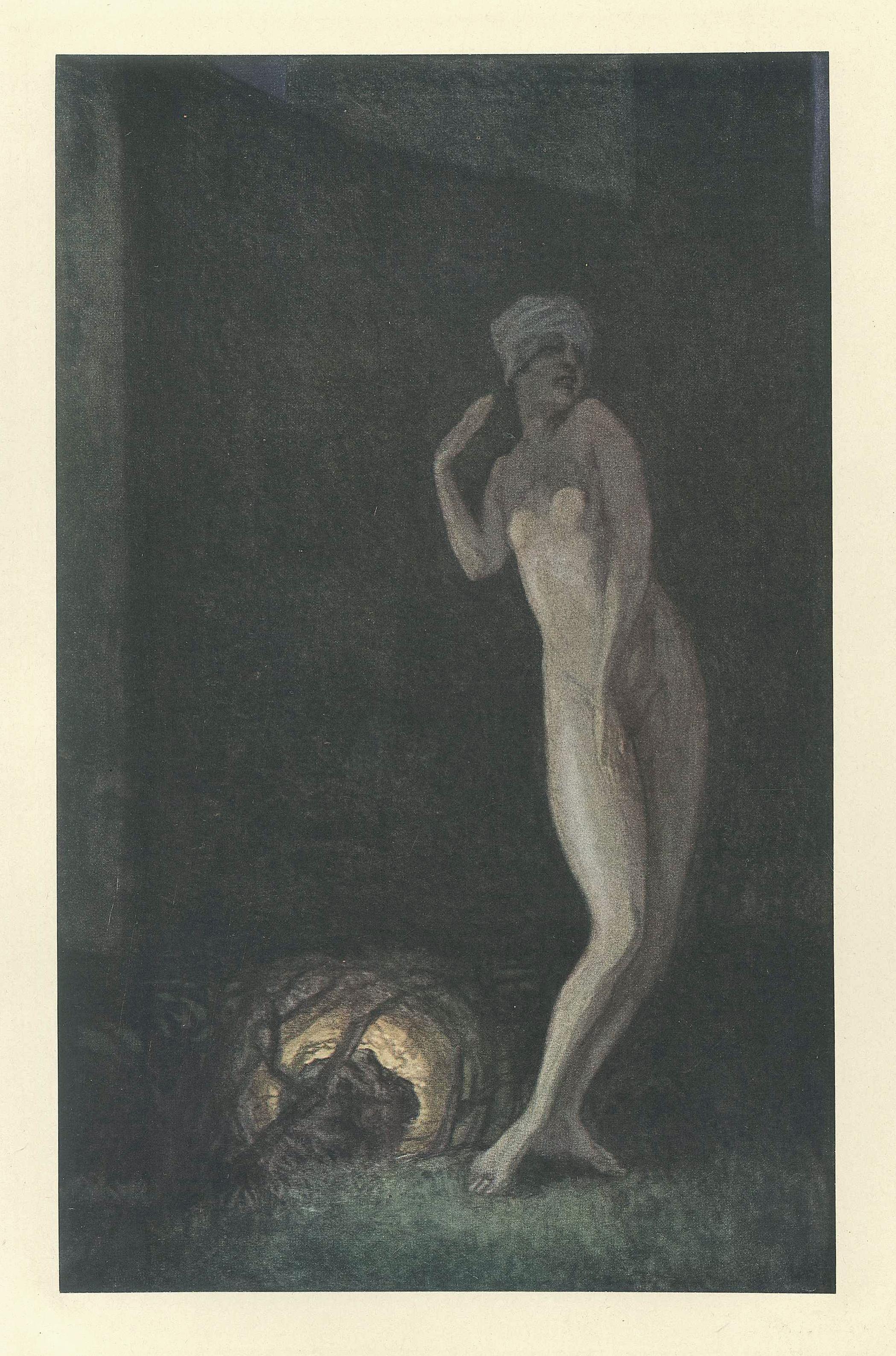 Franz von Bayros (Choisi Le Conin) Figurative Print - Salome Tanzt - Vintage Héliogravure by Franz von Bayros - 1921 ca.