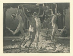 Schwestern der Salome - Vintage Héliogravure by Franz von Bayros - 1921 ca.