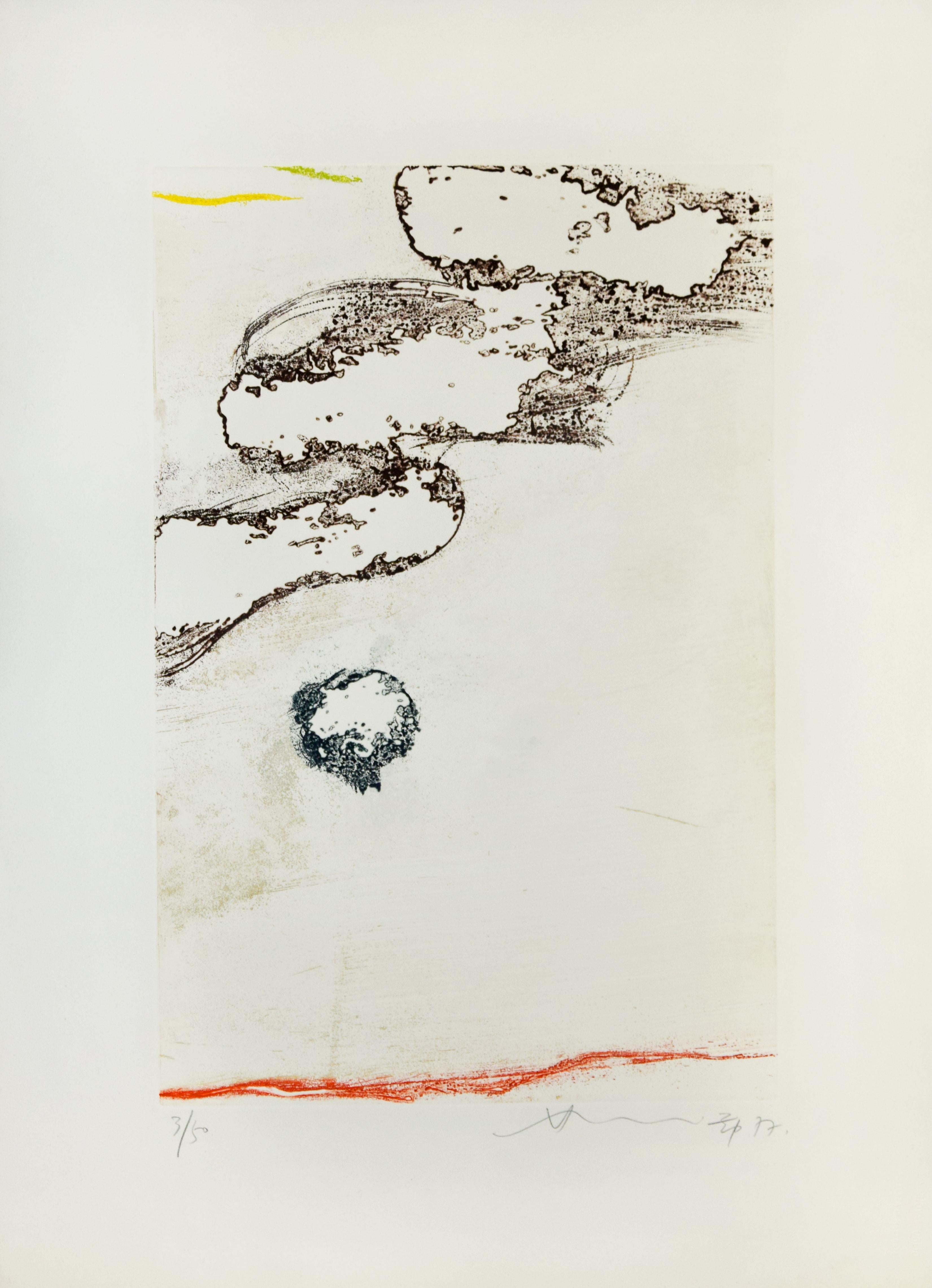 Untitled is a beautiful colored etching realized by Hsiao Chin in 1977.

The artwork is hand-signed and dated in pencil on the lower right. Numbered on the lower left. Edition 3/50.

Very good conditions.

Hsiao Chin (Shanghai, 1935) greatly