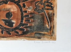 Bauernhof - Originallithographie von Renzo Bussotti - 1963