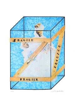 Fragile - Original Lithograph by Mario Padovan - 1990s