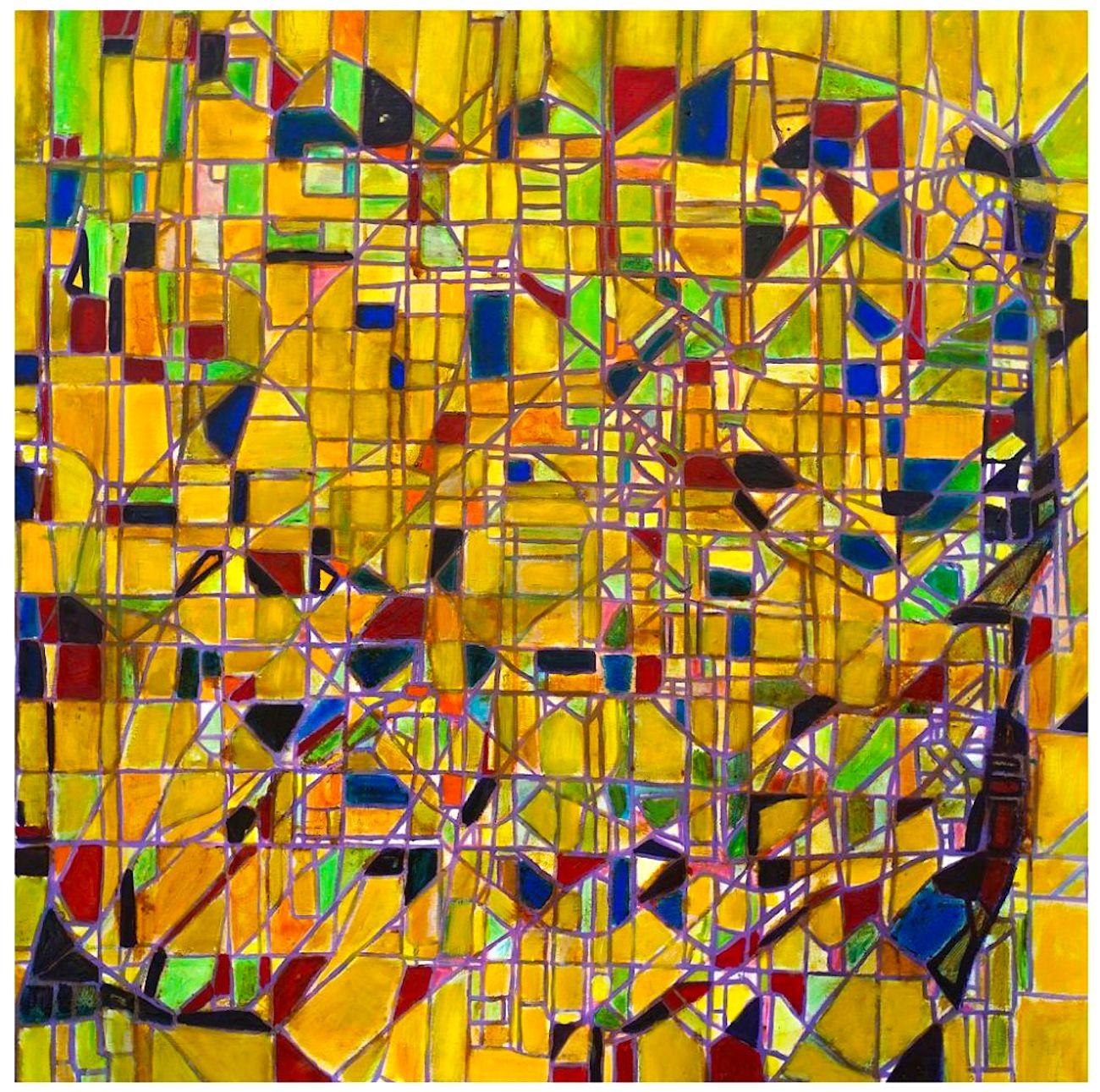 Reticulum is an original artwork realized by the artist Giorgio Lo Fermo in 1995. Oil on canvas; perfect conditions.

This gorgeous painting represents a grid that covers its entire surface. The reticulum series recalls geometrical artworks realized