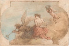 Allegorical Scene - Pen, Brown Ink and watercolor attributed. to J. Amigoni