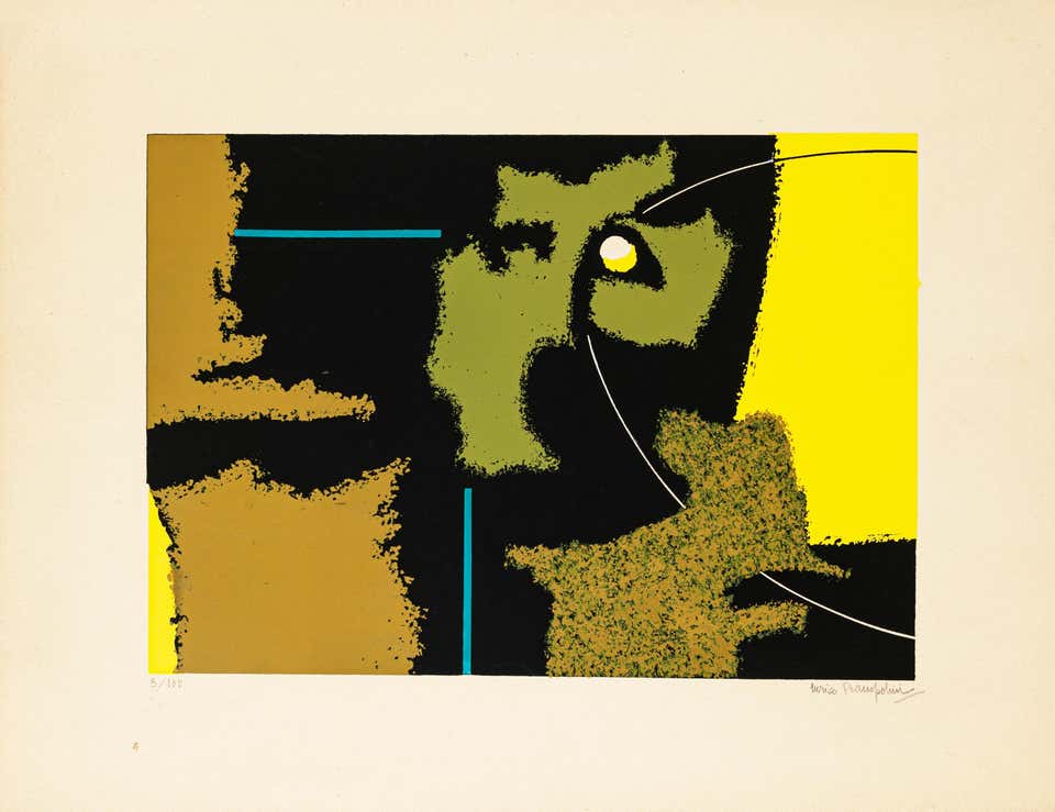 Untitled - Original Lithograph by Enrico Prampolini - 1954 ca.