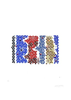 Sinuous Geometries – Originallithographie von Mario Padovan – 1970er Jahre