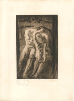Mein Weg mit dem Weib #17 - Grabado original de W.R. Rehn