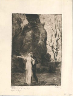 Mein Weg mit dem Weib #14 - Grabado original de W.R. Rehn