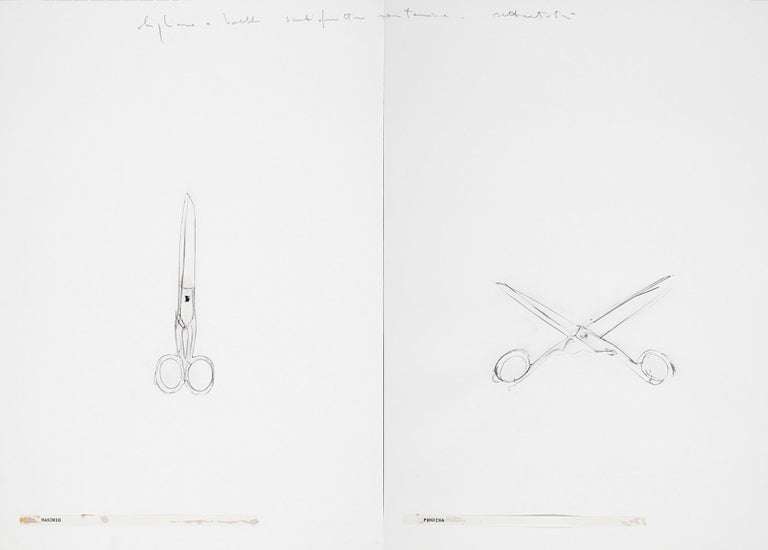 <i></noscript>Male Female, 1973, by Alighiero Boetti, offered by Wallector
