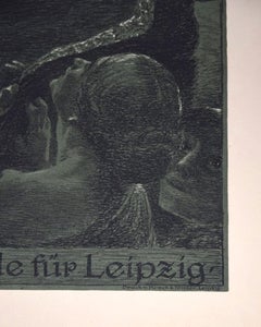 Kriegsnotspende für Leipzig - Etching by Bruno Héroux - 1916