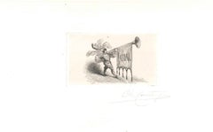 Antique Hommage à A. Ardail - Original Etching by Charles Coutry