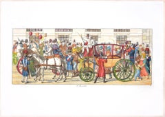 I Moccoletti - Grabado original de C. G. Hyalmar Morner - 1820