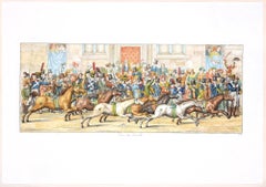 Horse Race - Original Etching by C. G. Hyalmar Morner - 1820