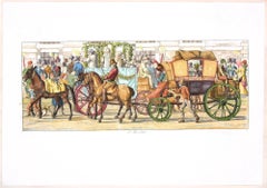 I Moccoletti - Grabado original de C. G. Hyalmar Morner - 1820