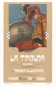 La Tribuna - Lithographie de G. Mataloni - 1897