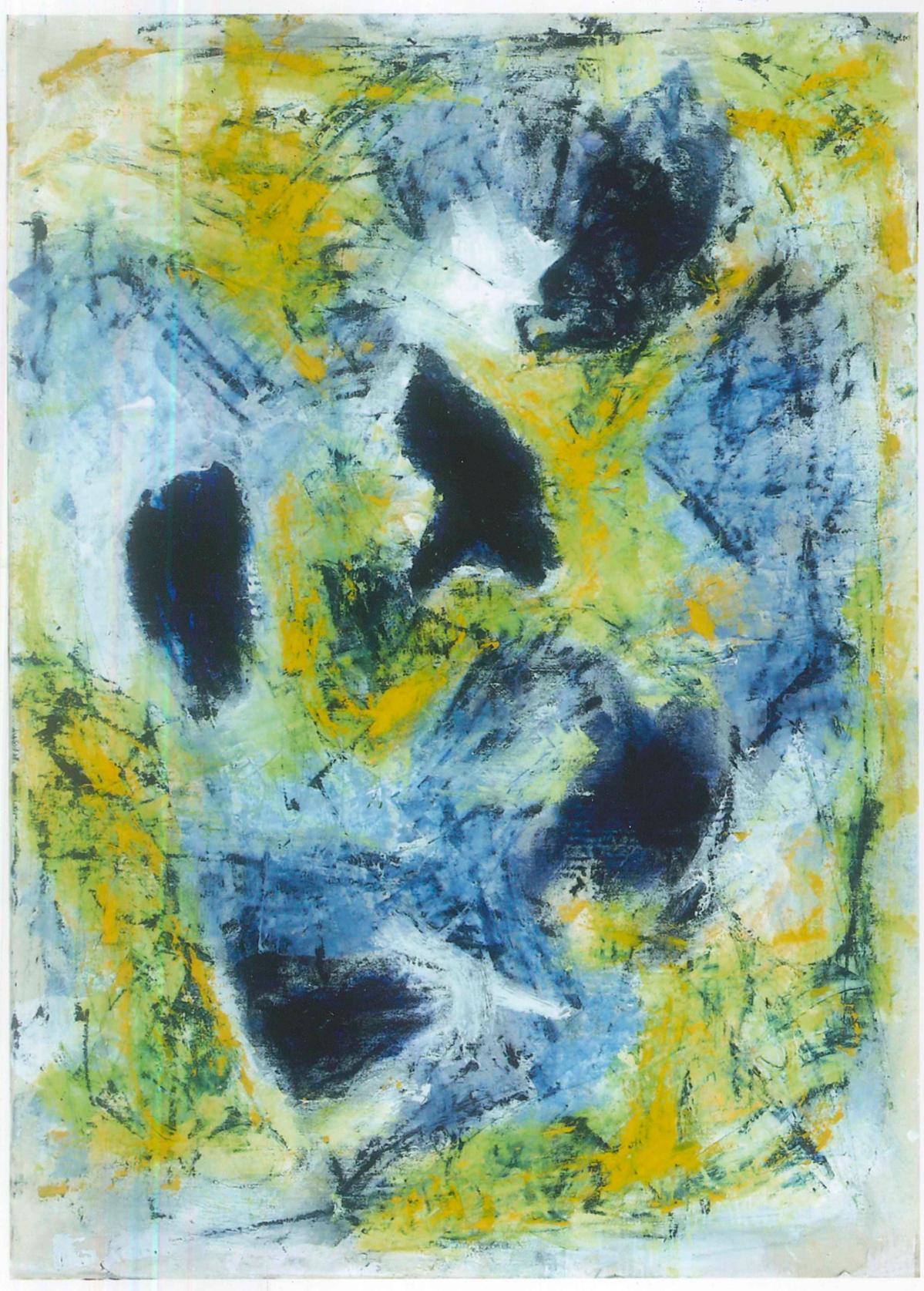 Informal Expressionism is an original artwork realized by Giorgio Lo Fermo in 2014.

Oil on canvas applied on hardboard.

This contemporary artwork is a representation of an abstract composition characterized by very vivid colors: the yellow, green