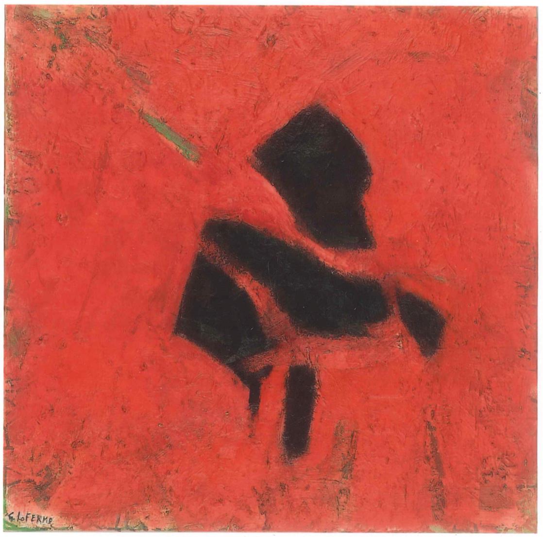 Homage to Alberto Burri - Oil Painting 1996 by Giorgio Lo Fermo