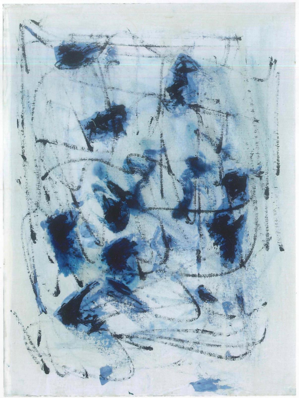 Hommage an Turcato ist ein Originalkunstwerk von Giorgio Lo Fermo aus dem Jahr 1998.

Öl auf Leinwand, aufgetragen auf Hartfaserplatte.

Dieses zeitgenössische Kunstwerk ist eine abstrakte Komposition, in der der Blauton der Farbe vorherrscht. Das